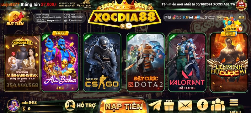 Đại lý 3 người chơi có đam mê cá cược Xocdia88