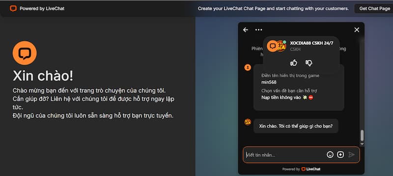 CSKH - Liên hệ 3 Các bước liên hệ tổng đài Xocdia88 đơn giản